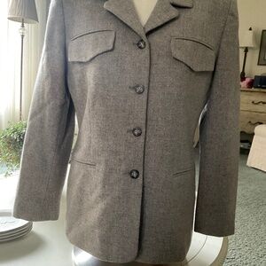 Jones New York Taupe Wool Jacket, size 10